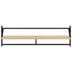 vidaXL Ensemble d'étagères murales avec barres 6 Pièces chêne sonoma