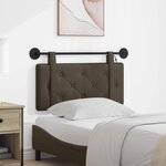 vidaXL Tête de lit suspendue Avec lumière LED Gris Simili cuir