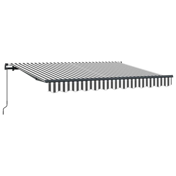 vidaXL Auvent rétractable Anthracite 250 x 200 cm tissu