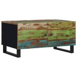 vidaXL Table basse 80x50x40 cm Bois de récupération et d'ingénierie