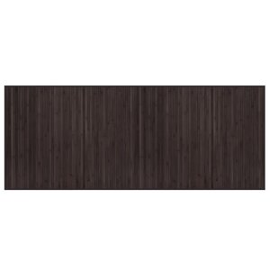 vidaXL Tapis rectangulaire marron foncé 80x200 cm bambou