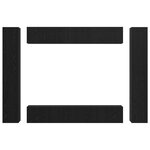 vidaXL Ensemble meuble TV 10 Pièces Chêne noir Bois d'ingénierie