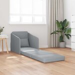 vidaXL Canapé-Lit Gris clair 65 x 80 x 83 cm tissu