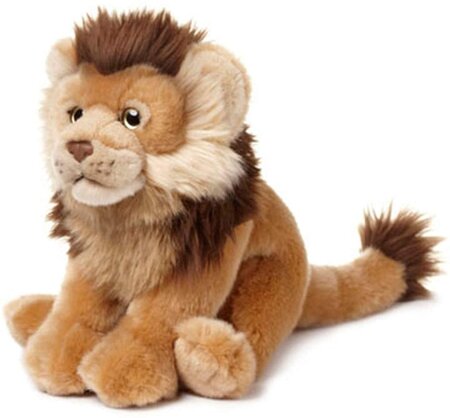 Peluche Lion De 23 Cm Marron