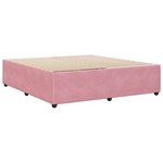vidaXL Cadre de lit sans matelas rose 200x200 cm velours