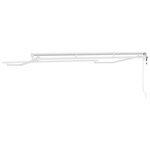 vidaXL Cadre de store rétractable électrique Blanc 3 x 2 5 m Acier