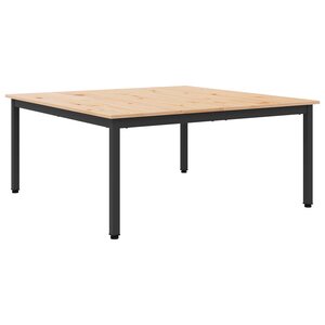vidaXL Table basse Naturel 100 x 100 x 45 cm Bois de pin massif