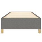 vidaXL Cadre de lit Gris foncé 100 x 200 cm Tissu