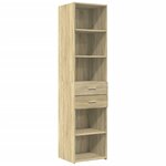 vidaXL Buffet haut chêne sonoma 45x42 5x185 cm bois d'ingénierie