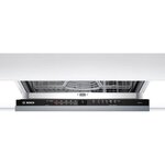 Lave-vaisselle tout intégrable bosch smv2itx18e - 12 couverts - moteur induction - largeur 60cm - classe e - 48 db - noir