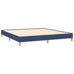 vidaXL Cadre de lit sans matelas bleu 180x200 cm tissu