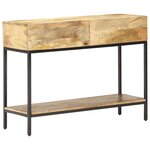 vidaXL Table console 100x35x76 cm Bois de manguier massif