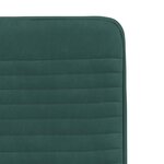 vidaXL Chaises à manger lot de 2 Vert foncé Velours