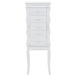 vidaXL Armoire à bijoux sur pieds Blanc