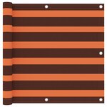 vidaXL Écran de balcon Orange et marron 90x600 cm Tissu Oxford