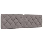 vidaXL Cadre de lit sans matelas taupe 160x200 cm tissu