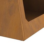 vidaXL Braise Marron 50 x 50 x 51 cm Acier résistant aux intempéries