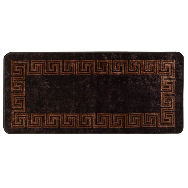 vidaXL Coureur de Tapis MARSA Noir 100 x 200 cm Polyester et PVC