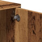 vidaXL Meuble TV avec tiroir vieux bois 200x25x44 cm bois d'ingénierie