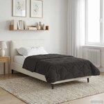vidaXL Duvet d'été simple Matelassé Anthracite 135 x 200 cm