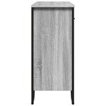 vidaXL Buffet sonoma gris 97x32 5x74 5 cm bois d'ingénierie