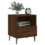 vidaXL Table de chevet chêne marron 40x35x47 5 cm bois d’ingénierie