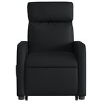 vidaXL Fauteuil inclinable électrique noir similicuir