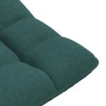 VidaXL Fauteuil de sol pivotant vert foncé 70x51x79 cm tissu