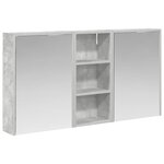 vidaXL Ensemble de Meubles de Salle de Bain 3 Pièces 116 x 16 x 62 5 cm