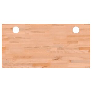 vidaXL Dessus de bureau 110x55x2 5 cm bois massif de hêtre