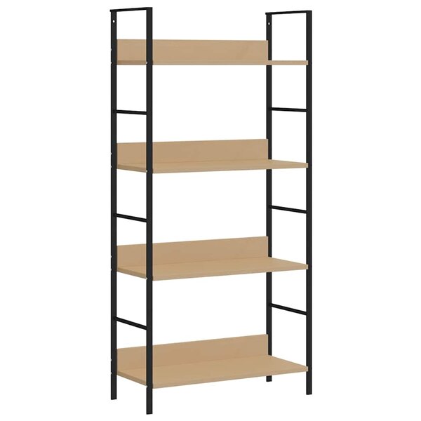 vidaXL Bibliothèque à 4 niveaux chêne 60x27 6x124 5 cm bois ingénierie