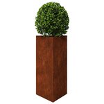 vidaXL Jardinières 2 Pièces triangulaire acier résistant aux intempéries
