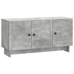 vidaXL Meuble TV Gris béton 99 x 34 5 x 50 cm Bois d'ingénierie