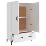 vidaXL Buffet haut Blanc 70x31x115 cm Bois d'ingénierie