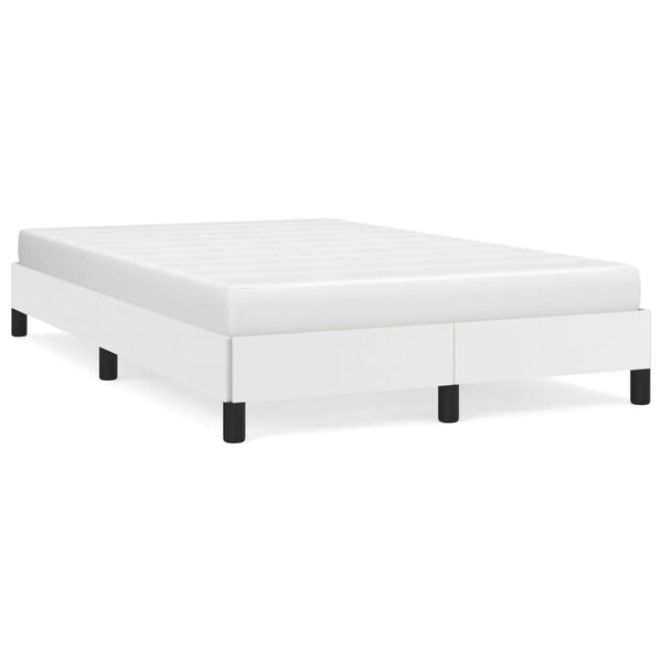 vidaXL Cadre de lit sans matelas blanc 120x190 cm similicuir