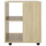 vidaXL Armoire à roulettes Chêne Sonoma 60x53x72 cm Bois d'ingénierie