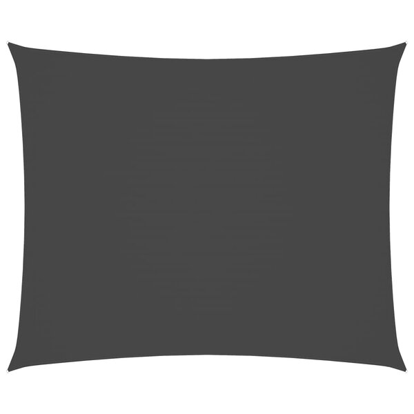 vidaXL Voile de parasol tissu oxford rectangulaire 6x7 m anthracite