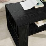 vidaXL Table basse Chêne noir 66 x 49 5 x 45 cm Bois d'ingénierie