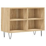 vidaXL Meuble TV chêne sonoma 69 5 x 30 x 50 cm bois d'ingénierie