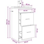 vidaXL Meuble de salle de bain avec évier Chêne Sonoma