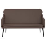 vidaXL Banc Marron 110x76x80 cm Similicuir