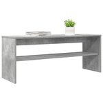 vidaXL Meuble TV Gris béton 100 x 30 x 40 cm Bois d'ingénierie