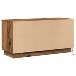 vidaXL Meuble TV avec LED Bois Ancien 100 x 38 x 49 cm