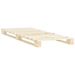 vidaXL Cadre de lit de palette Bois de pin massif 100x200 cm