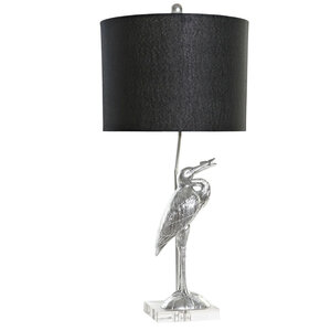 Lampe héron en résine 74 cm