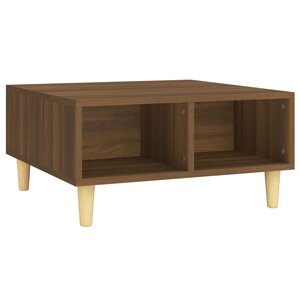 vidaXL Table basse chêne marron 60x60x30 cm bois d'ingénierie
