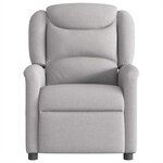vidaXL Fauteuil inclinable gris nuage tissu