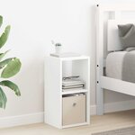 vidaXL Table de chevet 2 pc Blanc 25 5 x 22 x 49 5 cm