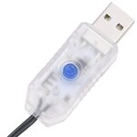 vidaXL Guirlande LED avec 300 LED Blanc chaud 30 m PVC
