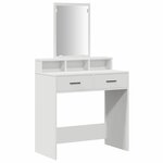 vidaXL Coiffeuse avec tiroir Blanc 79 x 41 x 140 cm Bois d'ingénierie